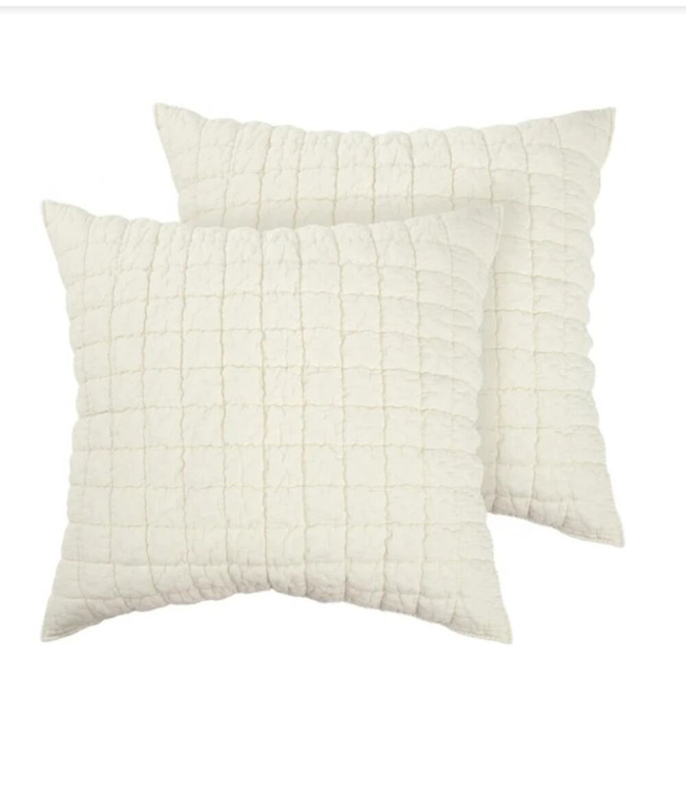 Levtex Home - Whisper Euro Sham Set-Cream